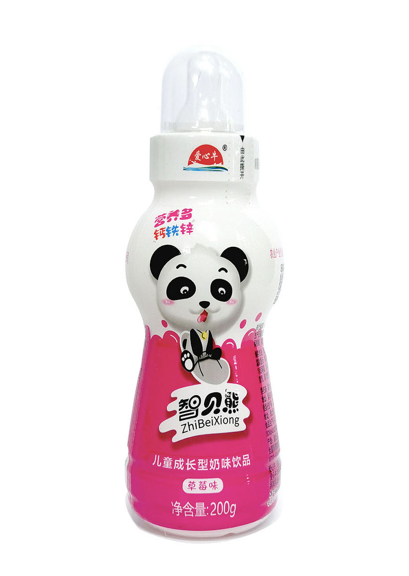 Zhibeixiong primary flavor , strawberry flavor 1*20*200g Children yoghurt series